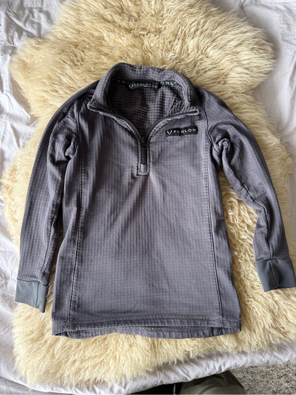 Forloh Youth Polartec Power Grid Half-Zip Lightweight Technical Fleece